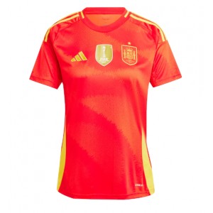 Espanja Jalkapallovaatteet Naisten Kotipaita EM-Kisat 2024 Lyhythihainen